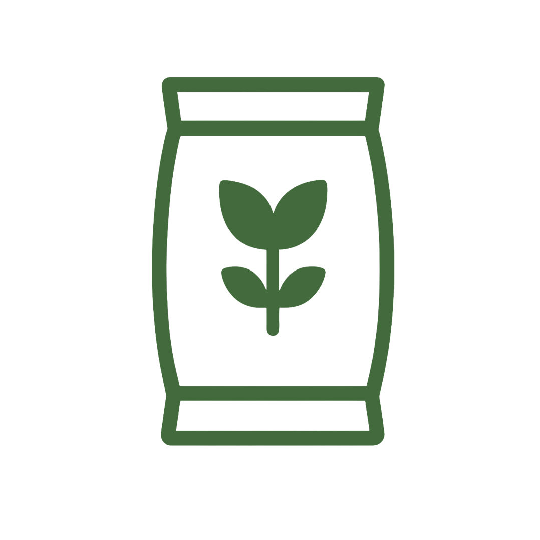 icon for using quality potting mix on your indoor garden