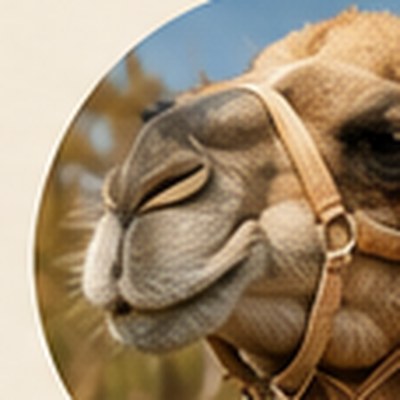 Camel at Goebbert’s Farm ready for rides